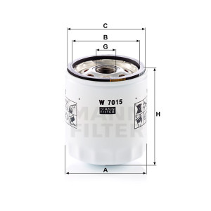 Фильтр масляный MANN-FILTER W 7015